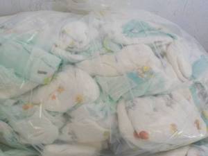 Bag of 100 or So Diapers and case o...