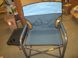 lot 23 image: ofolding chair with side table ...
