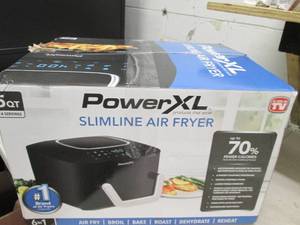 lot 48 image: power xl slim line air fryer 5qt po...