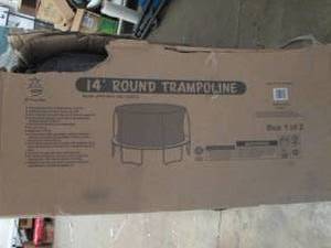 lot 55 image: 14 foot round trampoline ...