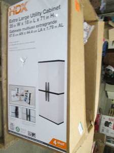lot 75 image: hdx extra large utility cabinet 35 ...