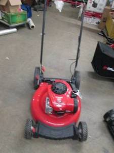 lot 83 image: troy-built 21 inch mower can not ge...