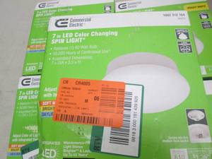 lot 101 image: 5 commercial electric 7 inch led co...