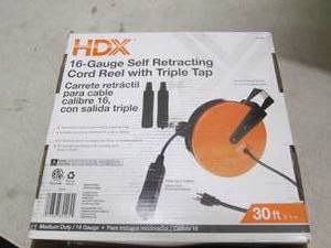 lot 110 image: hdx 16-gauge self retracting cord r...