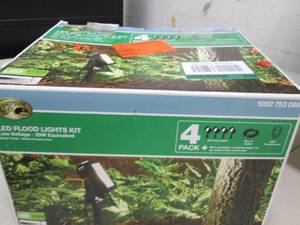 lot 117 image: hampton bay led flood light kit 4 p...