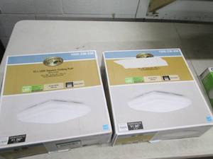 lot 119 image: 2 hampton bay 12 inch led square ce...