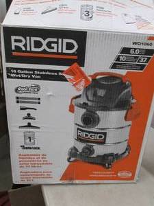 lot 147 image: rigid 10 gallon stainless steel wet...