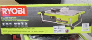 lot 156 image: ryobi 7 inch wet tile saw used powe...