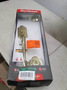 lot 159 image: kwick set door handle and dead bolt...