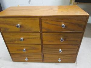 lot 163 image: 15x11x12.5 8 drawer cabinet...