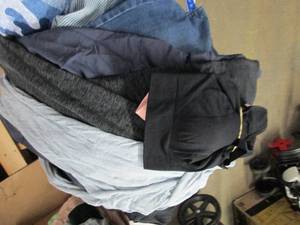 lot 177 image: box of womens shirts, shorts and p...