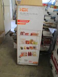 lot 178 image: hdx commercial shelving missing the...