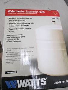 lot 183 image: water heater expansion tank 4.5 gal...