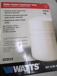 lot 184 image: water heater expansion tank 4.5 gal...