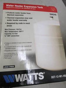 lot 185 image: water heater expansion tank 4.5 gal...