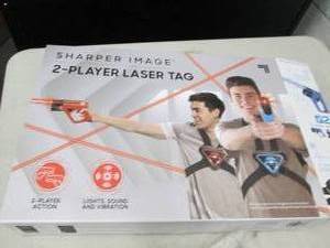 lot 218 image: sharper image 2-player laser tag ...
