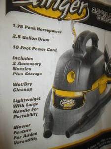 lot 232 image: stinger 2.5 gallon wetdry vac powe...