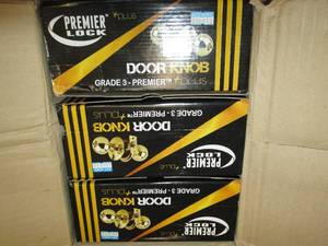 lot 235 image: 3 premier lock door knobs grade 3 -...