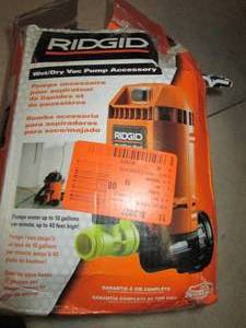 lot 238 image: rigid wetdry vac pump accessory po...