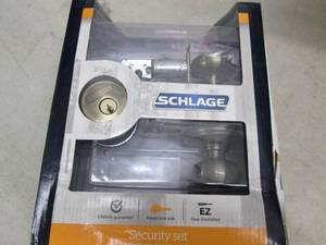 lot 252 image: schlage locking door handle and dea...