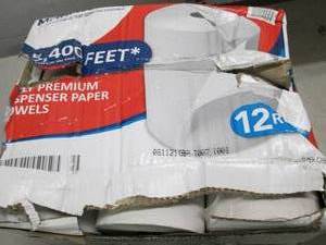 lot 264 image: case of 2-ply premium dispenser tow...