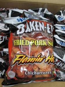 lot 269 image: 18 baken-ets fried pork skins flami...