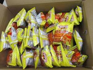 lot 272 image: 321oz bags of chesters fries flami...