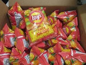 lot 277 image: lays chilie mango potato chips 20 b...