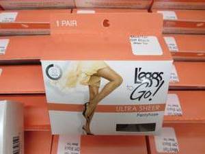 lot 302 image: case of leggs to go ultra sheer pan...