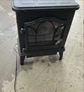 lot 312 image: electric fireplace powers on ...