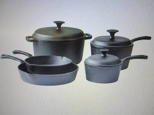 8-Pc. Pre-Seasoned Cast Iron Cookwa...