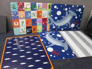 5 Pottery Barn Kids Hard Placemats...
