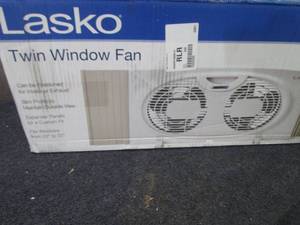 Lasko Twin Window Fan open box...