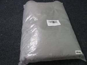 3 pc Gray King Duvet Cover Set...