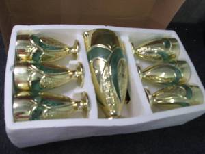 Pitcher & 6 Goblets Set...