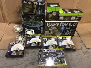MIX LOT OF SOLAR PATH LIGHT  PLUS MISC Various Sizes and Conditions&nbsp&nbspCustomer Returns See Pictures