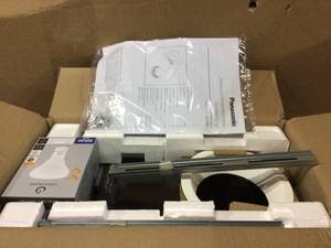 Panasonic Whisper Recessed Architectural Grade 80CFM Ceiling Flush Mount Dimmable Ventilation Exhaust Fan with LED Light&nbsp&nbsp&nbspCustomer Returns See Pictures