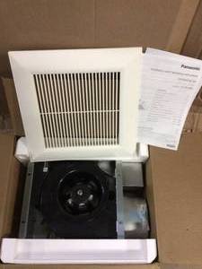 Panasonic WhisperValue DC Pick-A-Flow 50, 80 or 100 CFM Ceiling or Wall Low Profile Housing Depth Energy Star Bath Exhaust Fan&nbsp&nbspCustomer Returns See Pictures