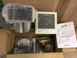 Panasonic WhisperWall 70 CFM Wall Exhaust Bath Fan, ENERGY STAR&nbsp&nbspCustomer Returns See Pictures