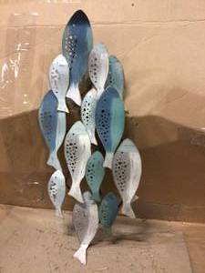 DANYA B Coastal School of Fish Metal Wall Art&nbsp&nbspCustomer Returns See Pictures