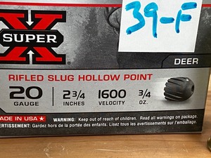 (5) 20gauge Slugs