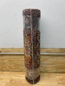 lot 38 image: LOLOI II Layla SpiceMarine 2 ft. 6 in. x 12 ft. Traditional 100% Polyester Runner Rug