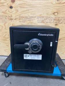 lot 40 image: SENTRYSAFE SFW123DTB 1.23 cu. ft. Fireproof Safe and Waterproof Safe with Dial Combination