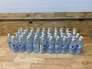 lot 58 image: CLEAN WORKS Lot of 41-  10 Ounce Antibacterial Gel Hand Sanitizer 0622 Exp