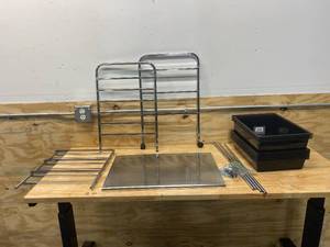 lot 73 image: MIND READER Storage Drawer Rolling Utility Cart 9 Drawer Organizer Black