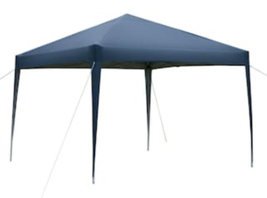 lot 75 image: 10 ft. x 10 ft. Blue Straight Leg Party Tent