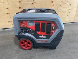 lot 6 image: BRIGGS & STRATTON Q6500 QuietPower 6,500-Watt Recoil Start Gasoline Powered Inverter Generator with OHV Engine