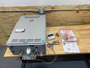 lot 102 image: RHEEM RTGH - 5.0 GPM at 60° F Rise - 0.93 UEF - Propane Tankless Water Heater - Outdoor