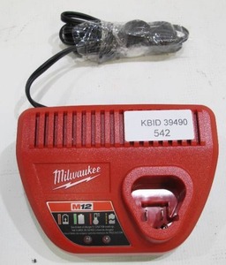 lot 542 image: Milwaukee 48-59-2401 M12 12-Volt Lithium-Ion Battery Charger