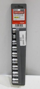 lot 598 image: Craftsman 9 Piece Metric Socket Set - 38 Drive